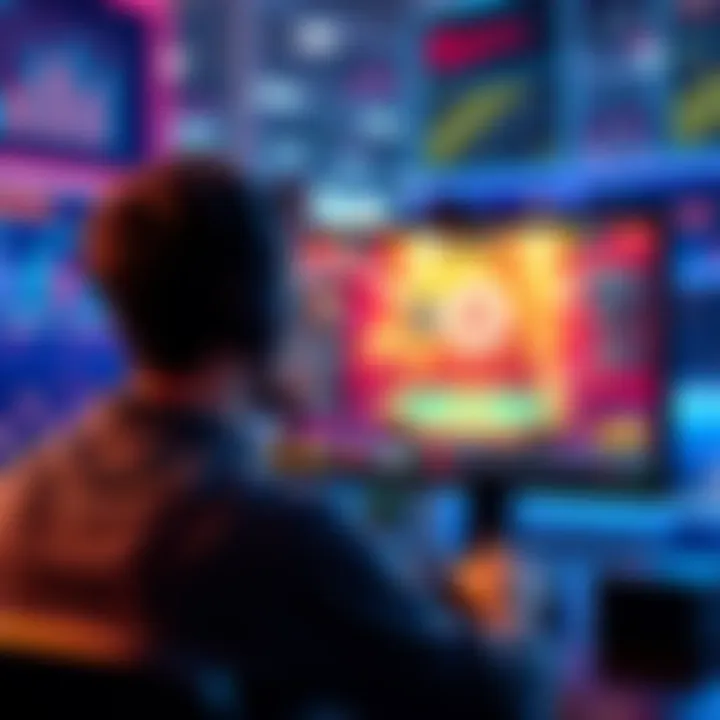 Gameplay transparency A player watching the transparent gameplay of Stake Original on a computer screen, highlighting fair play and integrity.