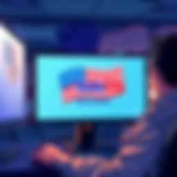 StakeUS Memorial Day Bonus An illustration showing a person looking at a computer screen with the StakeUS logo and a Memorial Day theme, depicting uncertainty about a bonus, with American flags in the background.