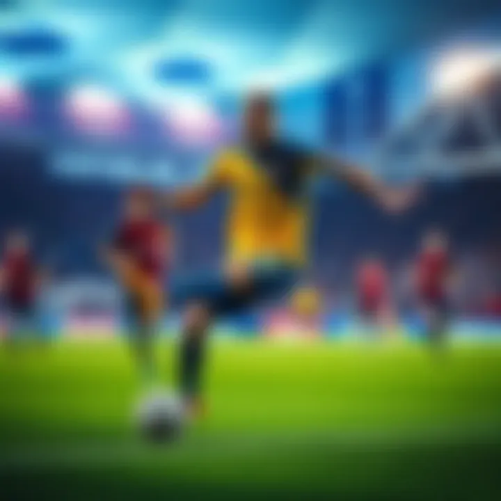 Stankovic in action during a UCL match Stankovic, the soccer player, striking the ball on the field during a UEFA Champions League game, showcasing his skills and determination.