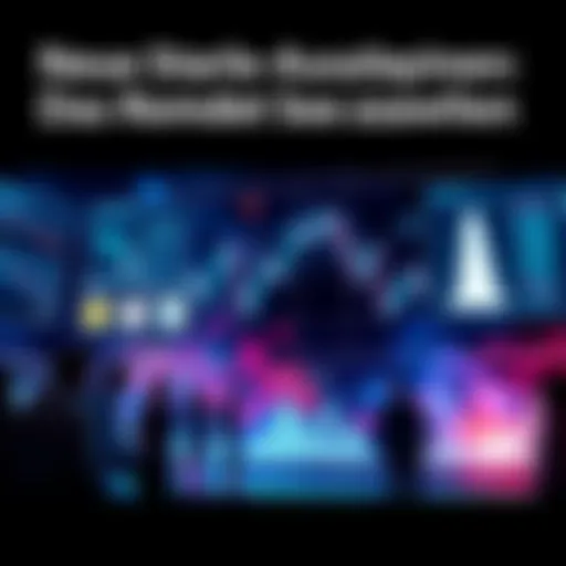 A graphic showing Starlight payment trends and their impact on the finance sector with financial charts and people discussing