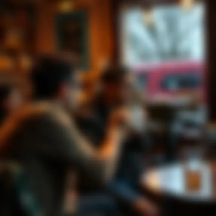 A person enjoying a coffee at a cozy café with friends, ready to embrace the weekend