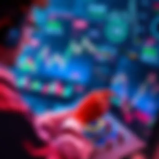 A person analyzing charts and data to find winning strategies on a platform