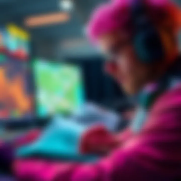 A player focused on a game screen, planning strategies to climb to Plat 3 ranking