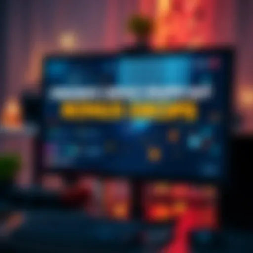 A computer screen showing a live stream with bonus drops notifications