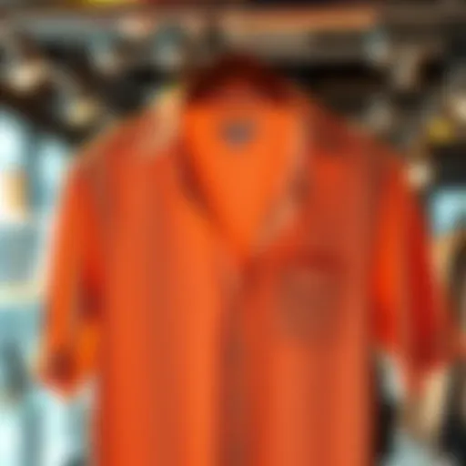 A comfortable and stylish shirt on a hanger, ready to wear for various events