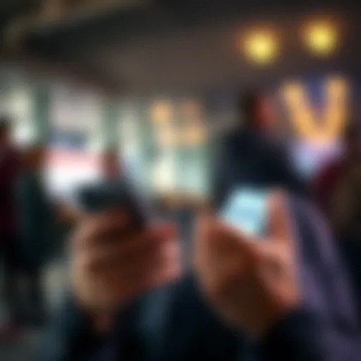 A person checking their email on a smartphone, looking intrigued about a subscription bonus announcement.