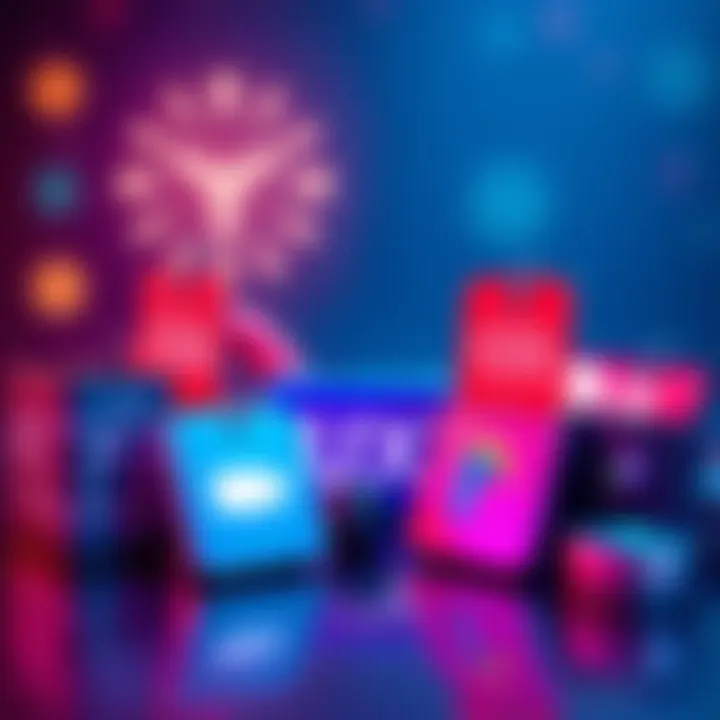 Different subscription service icons with price tags for March deals