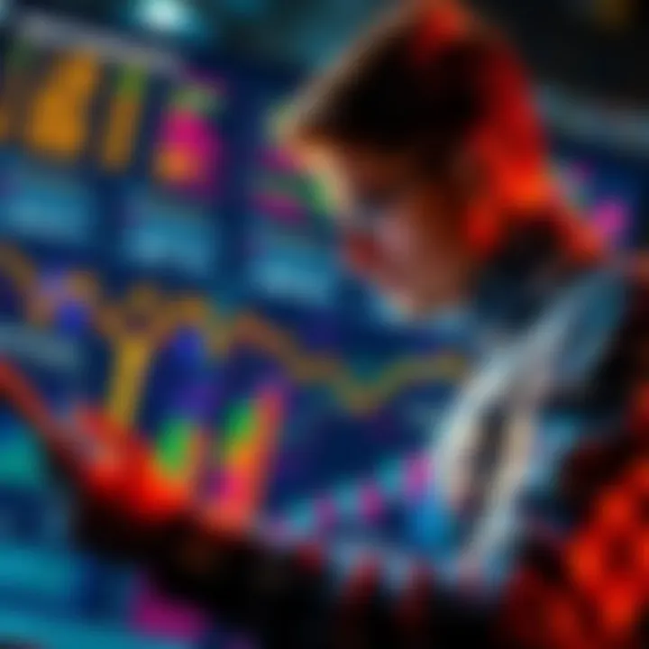 A person analyzing a chart with winning predictions and strategies outlined in front of them.