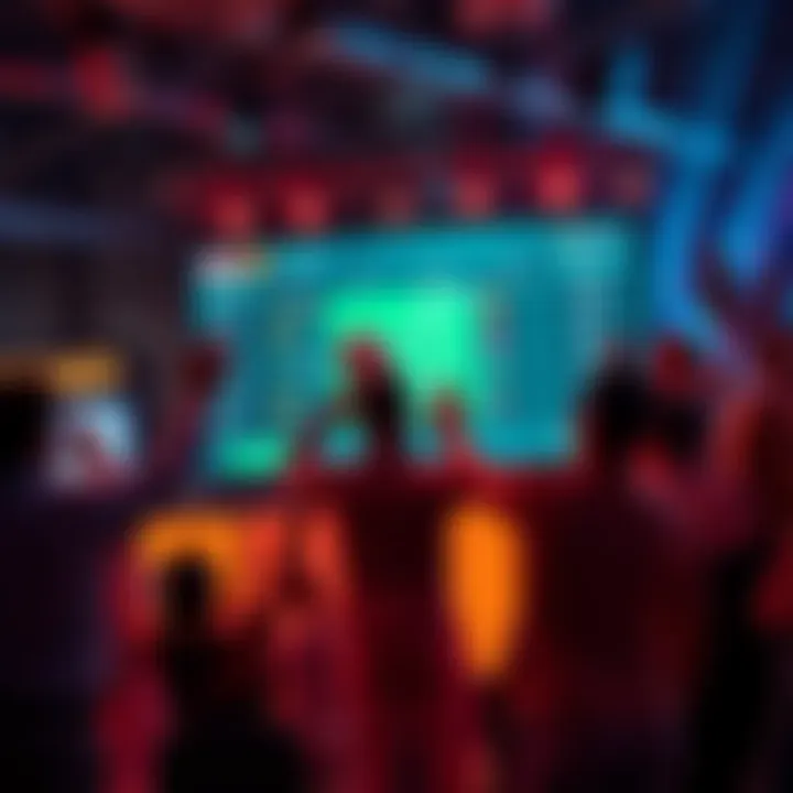 People celebrating the successful launch of a betting project with various betting options displayed on a screen.