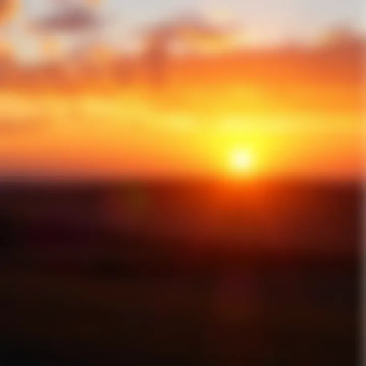 A beautiful sunrise symbolizing hope and new beginnings with warm colors in the sky.