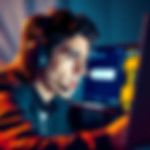 A person on a phone call with customer support, looking frustrated while checking for bonus rewards, with a computer in the background showing an error message.