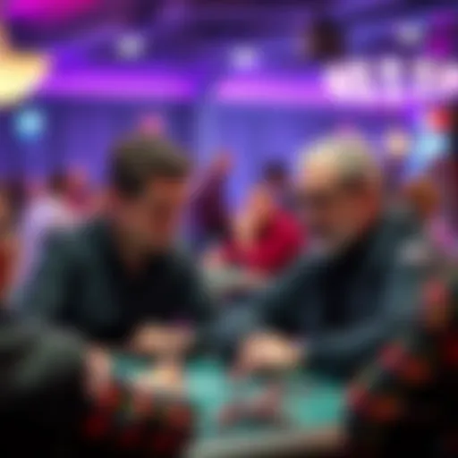 A partner gives support to a poker player during a game, showing emotions related to wins and losses.