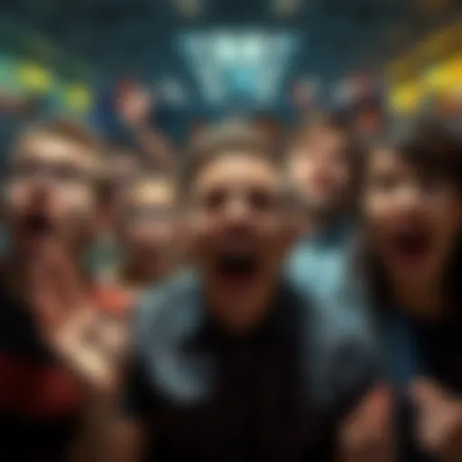 A group of shocked people expressing surprise and frustration in response to unexpected news