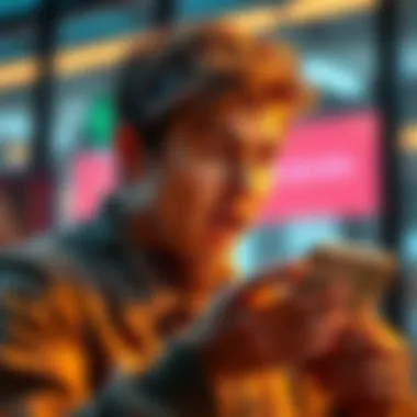 Person staring at their phone in shock after discovering unexpected money in their bank account