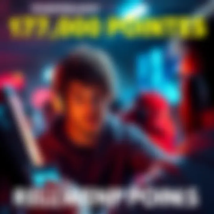 A person looking at their screen in shock as their reward points increase dramatically from 20,000 to 190,000