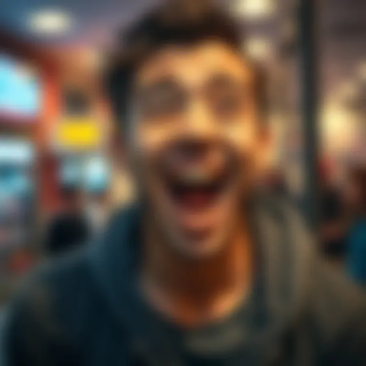 A person experiencing a sudden surprise, showing joy and excitement, symbolizing unexpected events in life.