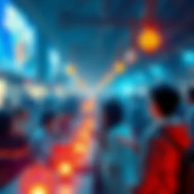 Surprising Events in 2026 A vibrant scene depicting unexpected events shaping 2026 with people engaged in discussions and activities reflecting political and social trends.