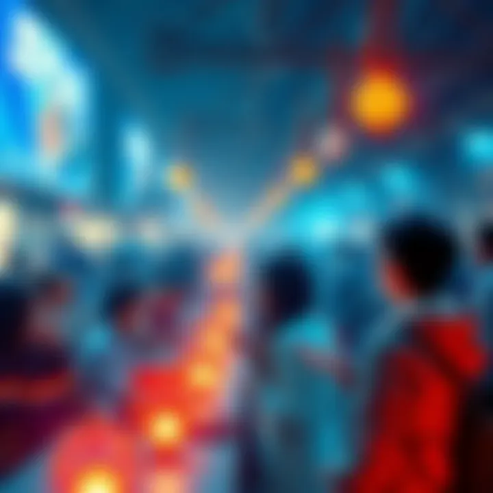 Surprising Events in 2026 A vibrant scene depicting unexpected events shaping 2026 with people engaged in discussions and activities reflecting political and social trends.