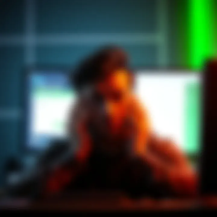 A frustrated person looking at a computer screen displaying a DraftKings account suspension notice after winning money.