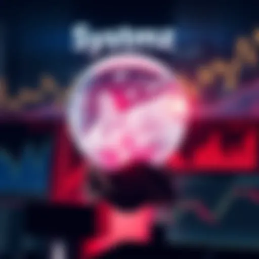 Systmz announcing new monthly forecast on a stream, with a crystal ball and charts in the background