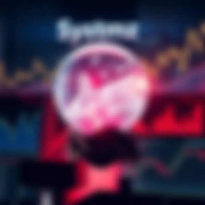 Systmz announcing new monthly forecast on a stream, with a crystal ball and charts in the background