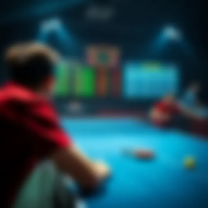 A table tennis match with players focused on the game, surrounded by betting odds and a scoreboard