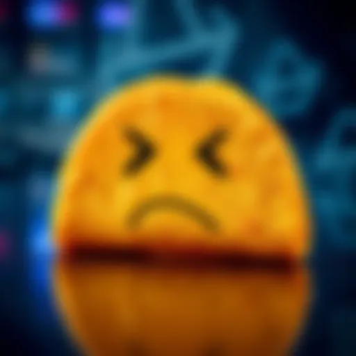 A sad taco with a crossed-out symbol representing the end of Taco Tuesday tradition.