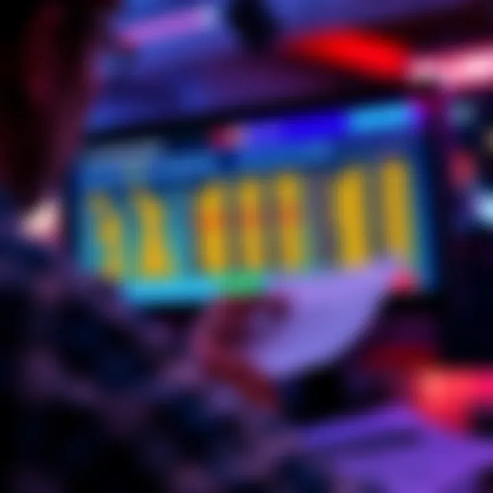 A person reviewing tax forms with gambling winnings from Fanduel displayed on a digital screen.