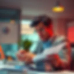 A person calculating taxes with a calculator and papers, looking concerned about 2026 tax obligations