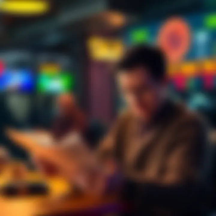 A person looking at tax documents while considering gambling winnings and losses from DraftKings