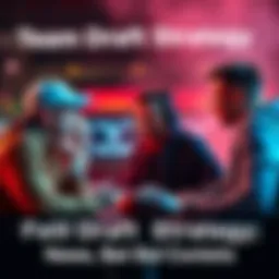 People discussing their team lineup for the Pre NFL Best Ball Contest