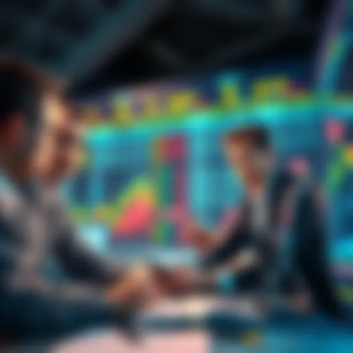 A team of analysts reviewing statistics and betting trends to identify arbitrage opportunities.