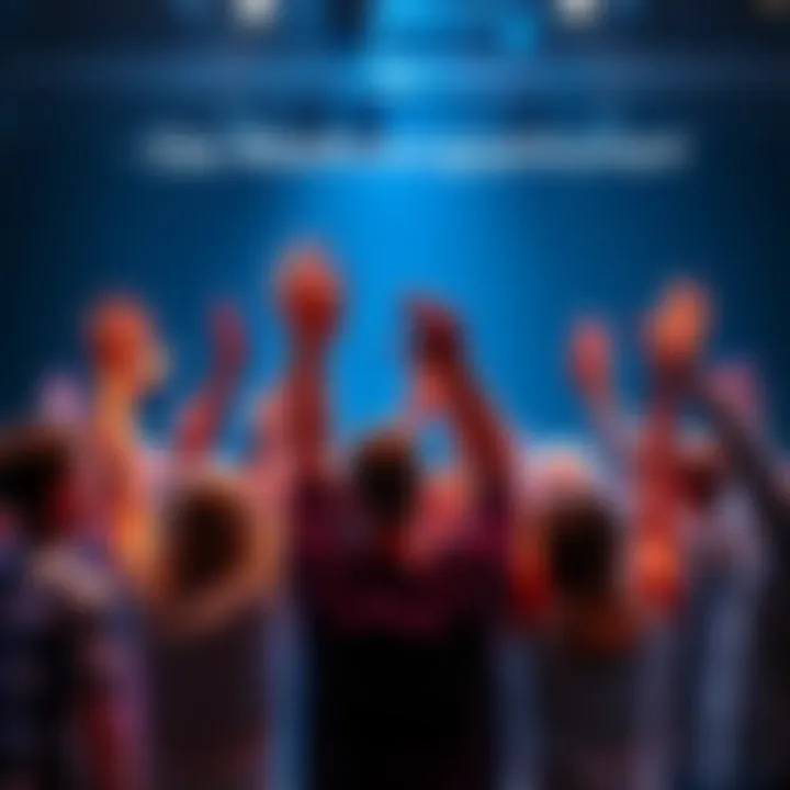 A group of people joyfully celebrating a recent achievement with smiles and raised hands.