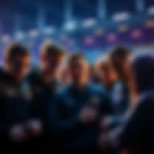 A group of people working together to combat fraudulent betting offers, showing teamwork and determination.