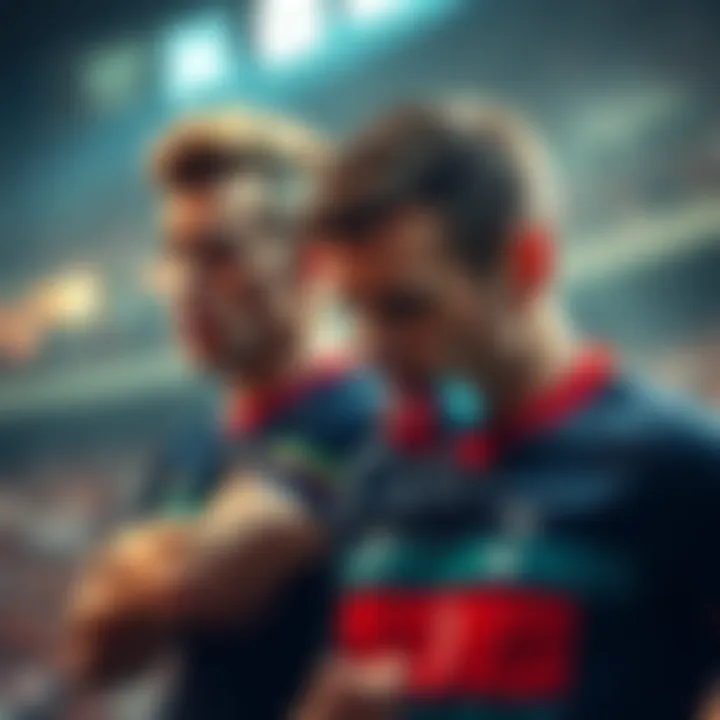 Two teams showing disappointment after losing by half a point in a tense competition