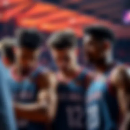 Players visibly frustrated after three consecutive game losses, with Jalen Duren, Darius Garland, and Scottie Barnes in action.