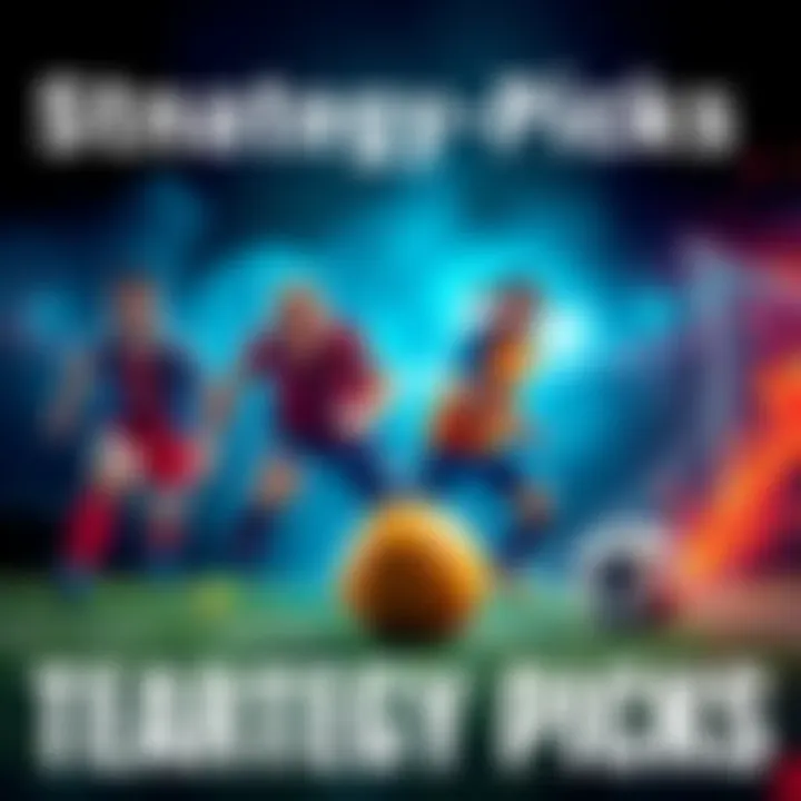 A visual representation of different strategic picks for Team TM, showcasing various performance elements and options for success in sports.
