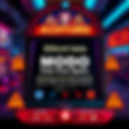Graphic showing a slot machine with warning signs and a message about Modo Free Spins having technical problems