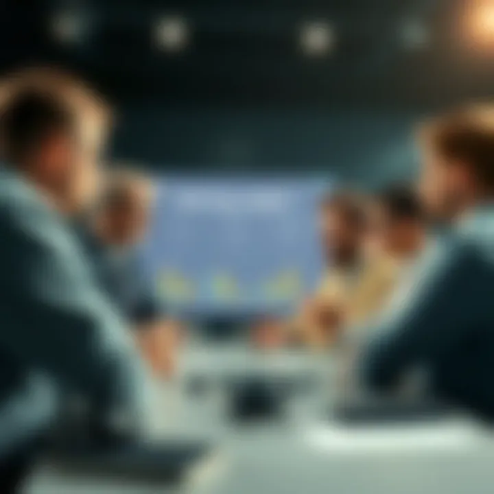 Group of experts analyzing tennis betting odds and tips