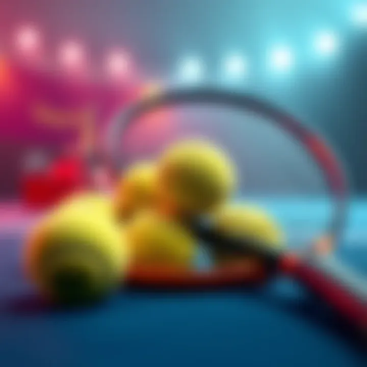 Tennis Betting for French Open 2026 A visual representation of tennis betting odds and predictions for the French Open 2026, featuring tennis balls and a racket.