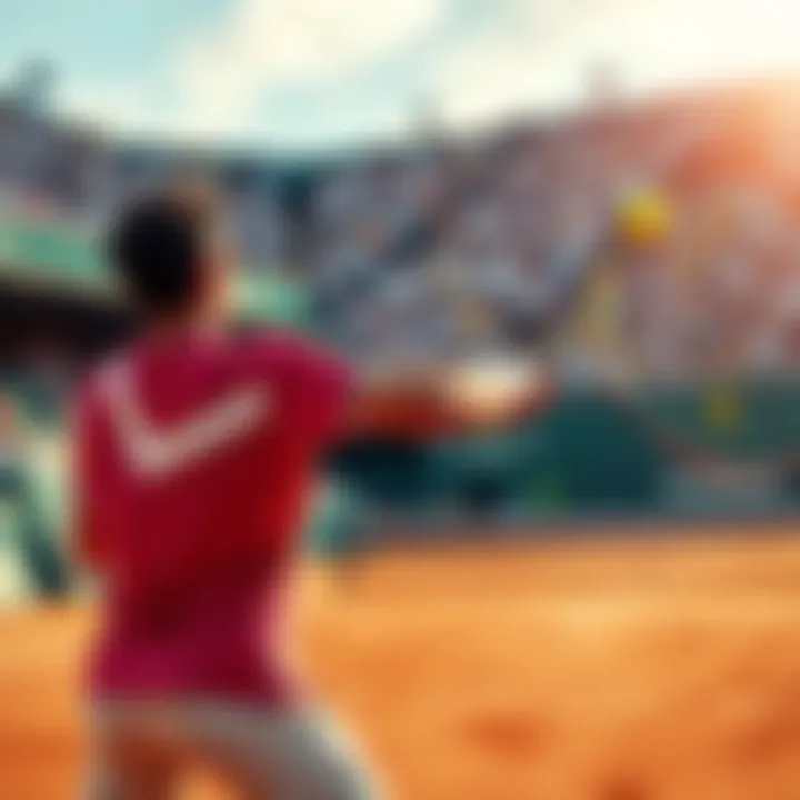 Two tennis players competing on the clay court at the French Open 2026