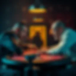 Two players arguing at a poker table during a high-stakes game with cards and chips visible