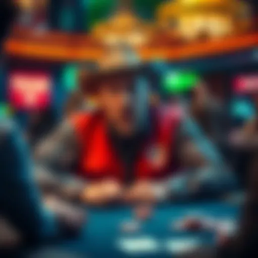 Texas Mike at the poker table looking shocked after losing a $4.2 million bluff