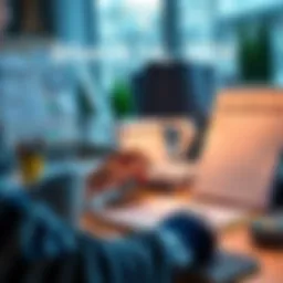 A person planning and organizing strategies for March 14, 2026, with a calendar and notes on a desk.