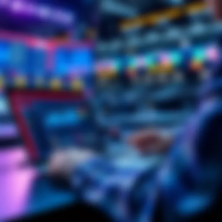 TNF TD-Parlay Betting Strategies A person analyzing sports betting options on a laptop with charts and statistics displayed