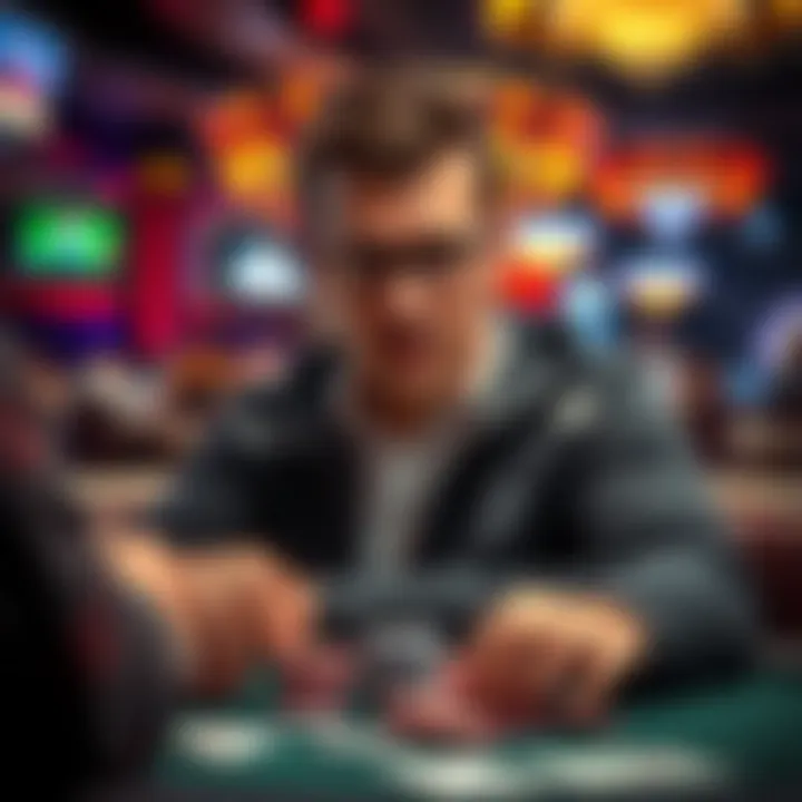 Tom Dwan in poker tournament Tom Dwan absent from the WSOP, poker chips and cards on a table