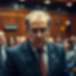 Tom Goldstein being sentenced in a courtroom for tax-related charges