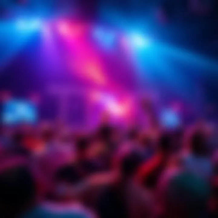 People gathered to enjoy an evening event filled with highlights and activities