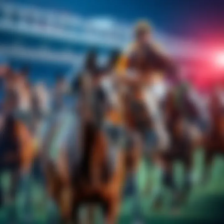 A group of top racehorses preparing for the Kentucky Derby 2026, showcasing their athleticism and potential.