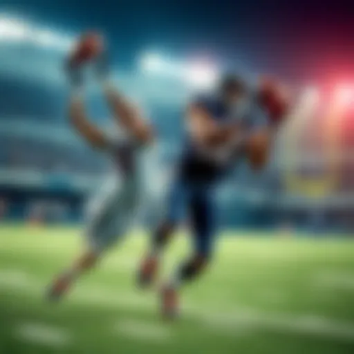Top Wide Receivers Two skilled football receivers catching passes on the field during a game